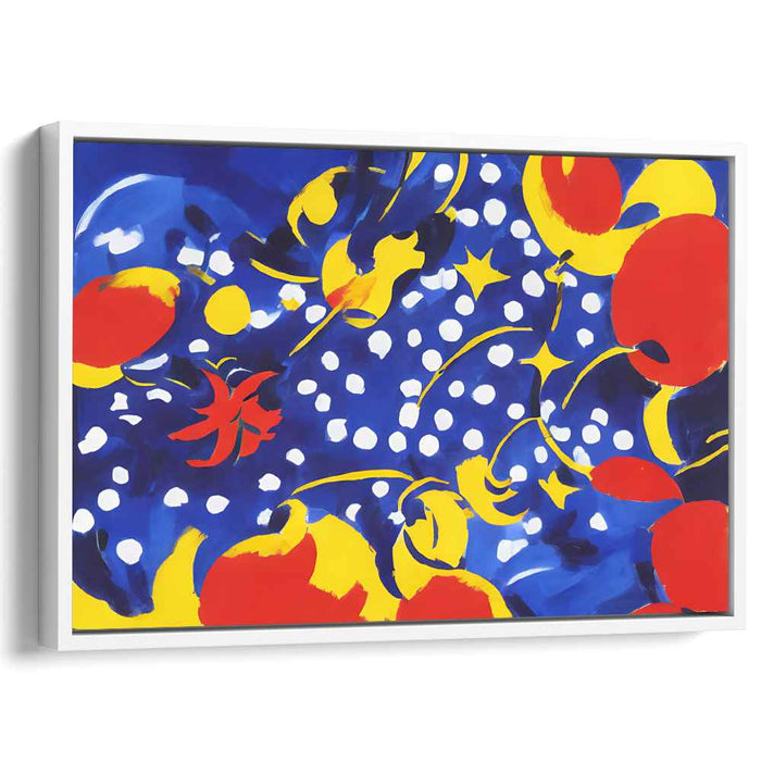 Vivid Whirl: Abstract Pop Art Color Explosion Canvas
