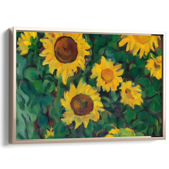 Ethereal Petal Play: Impressionistic Vibrant Floral Canvas Art