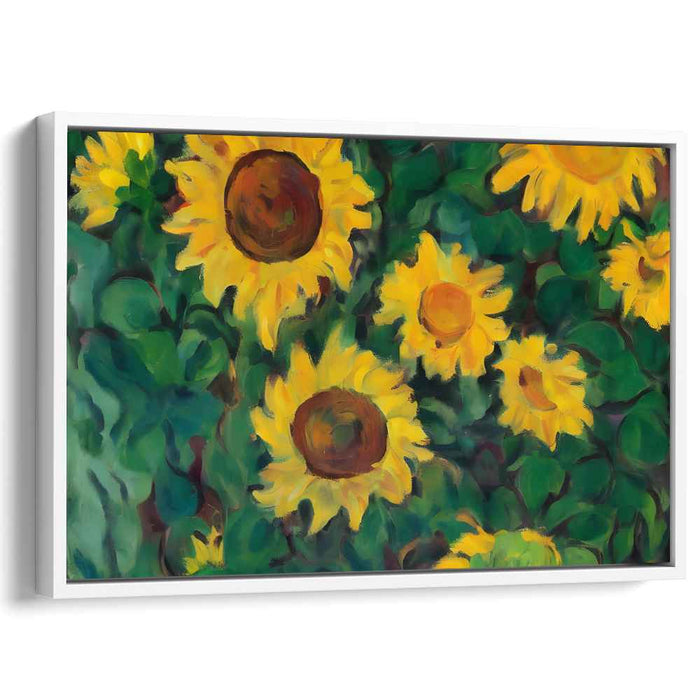 Ethereal Petal Play: Impressionistic Vibrant Floral Canvas Art