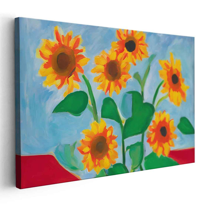 Impressions Beyond Blooms: Post-Impressionist Floral Canvas Art Print