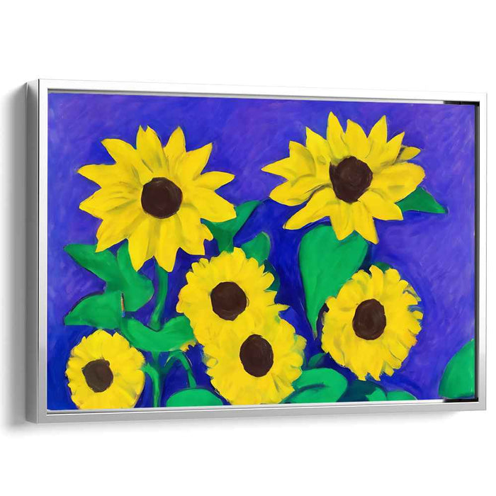 Sunny Petals Radiance: Vibrant Sunflower Canvas Art Print