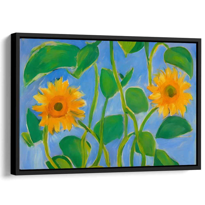 Floral Mosaic Tapestry: Vibrant Floral Canvas Art Print