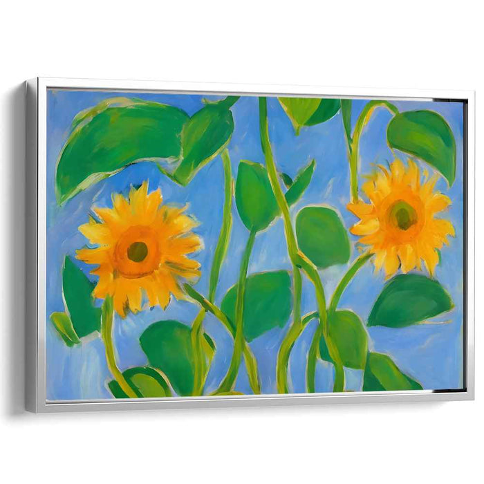 Floral Mosaic Tapestry: Vibrant Floral Canvas Art Print