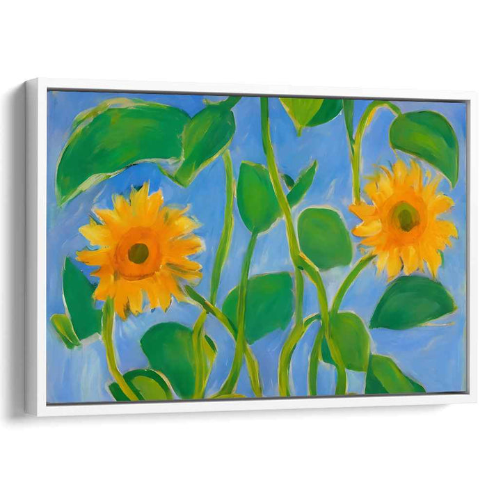 Floral Mosaic Tapestry: Vibrant Floral Canvas Art Print