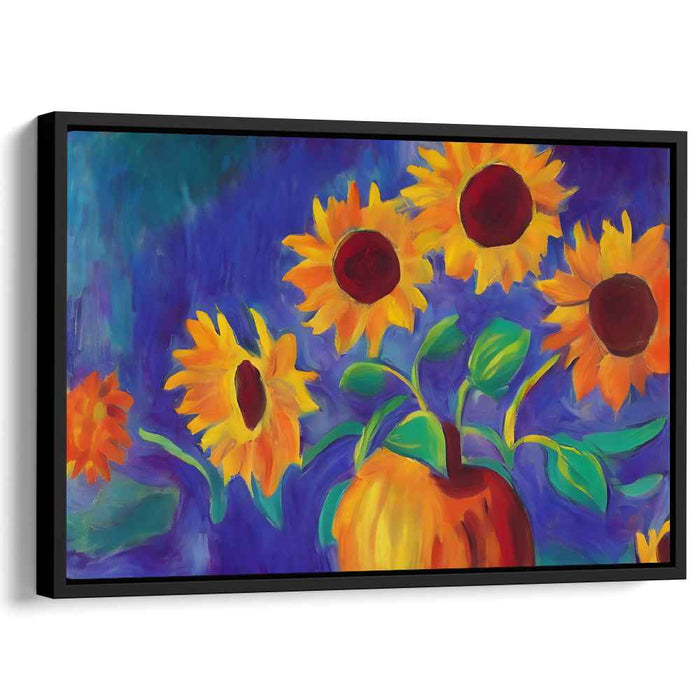Blossoming Palette Symphony: Vibrant Impressionist Floral Canvas Art