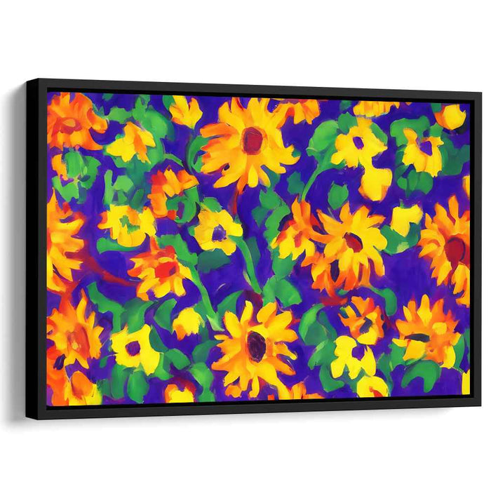 Radiance in Bloom: Vibrant Sunflower Canvas Art Print