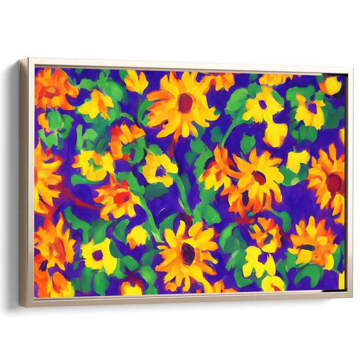 Radiance in Bloom: Vibrant Sunflower Canvas Art Print