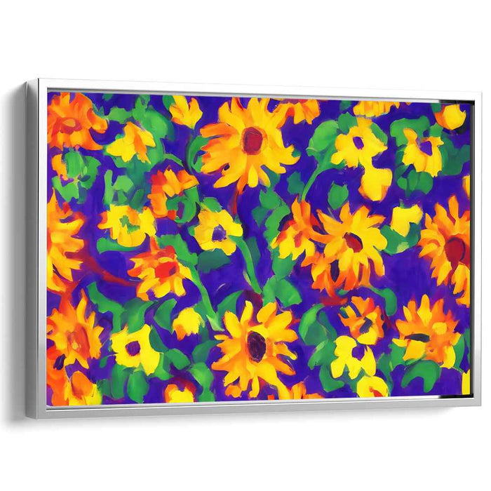 Radiance in Bloom: Vibrant Sunflower Canvas Art Print