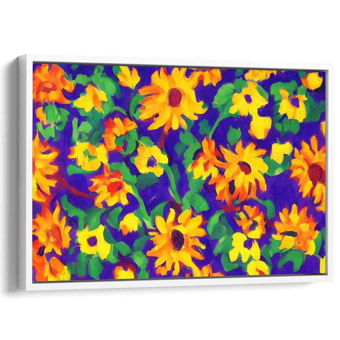 Radiance in Bloom: Vibrant Sunflower Canvas Art Print