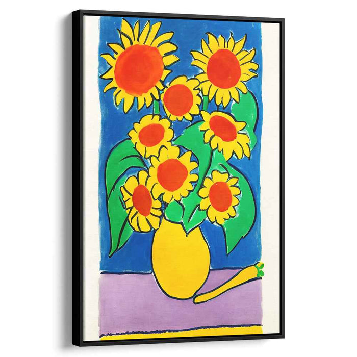 Joyful Sunflowers: Modern Fauvist Floral Canvas Art Print