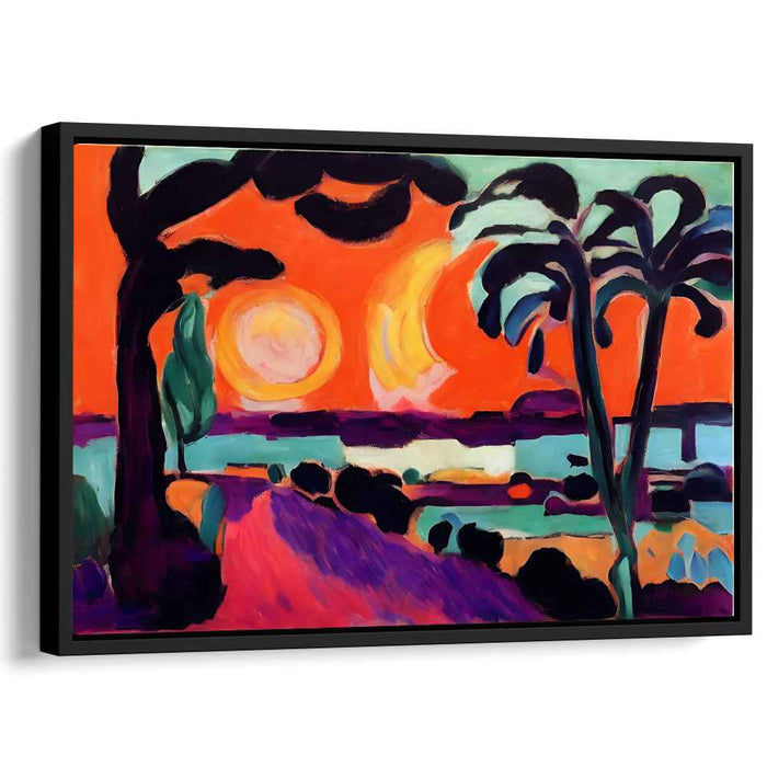 Artistic Earth Symphony: Expressive Landscape Canvas Art