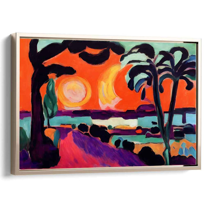 Artistic Earth Symphony: Expressive Landscape Canvas Art