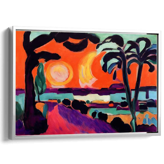 Artistic Earth Symphony: Expressive Landscape Canvas Art