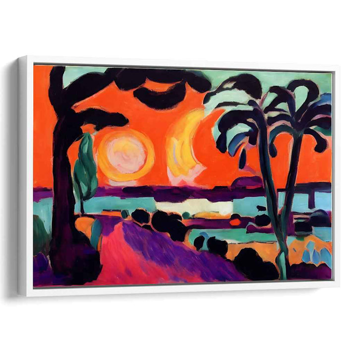 Artistic Earth Symphony: Expressive Landscape Canvas Art