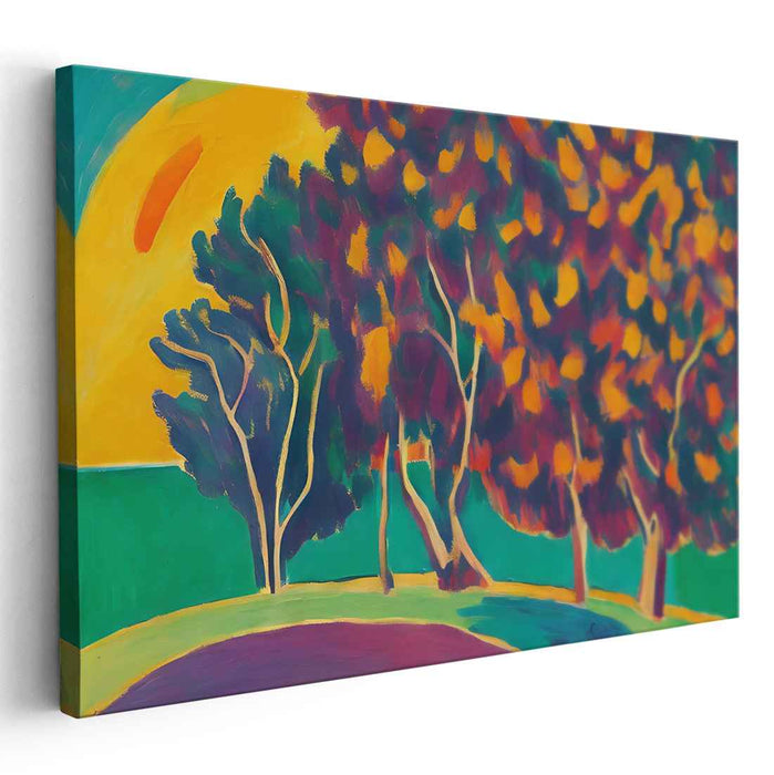 Radiant Trees: A Fauvist Celebration of Nature