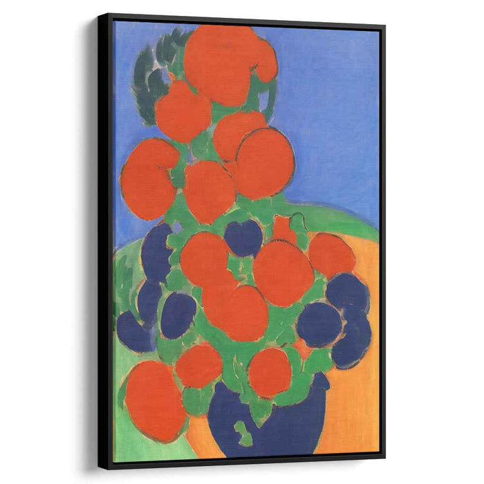 Petals' Riot: Fauvist Floral Explosion Canvas Art Print