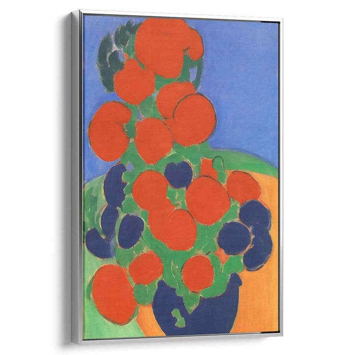 Petals' Riot: Fauvist Floral Explosion Canvas Art Print