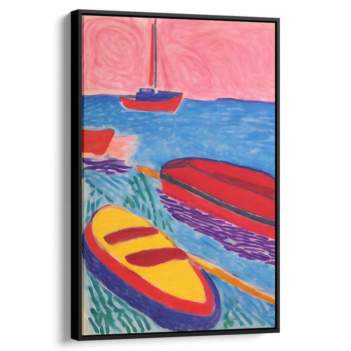 Vivid Shoreside Bliss: A Fauvist Maritime Dream