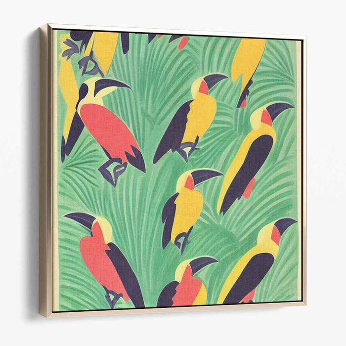 Nature's Living Canvas: Vibrant Nature-Inspired Canvas Art Print