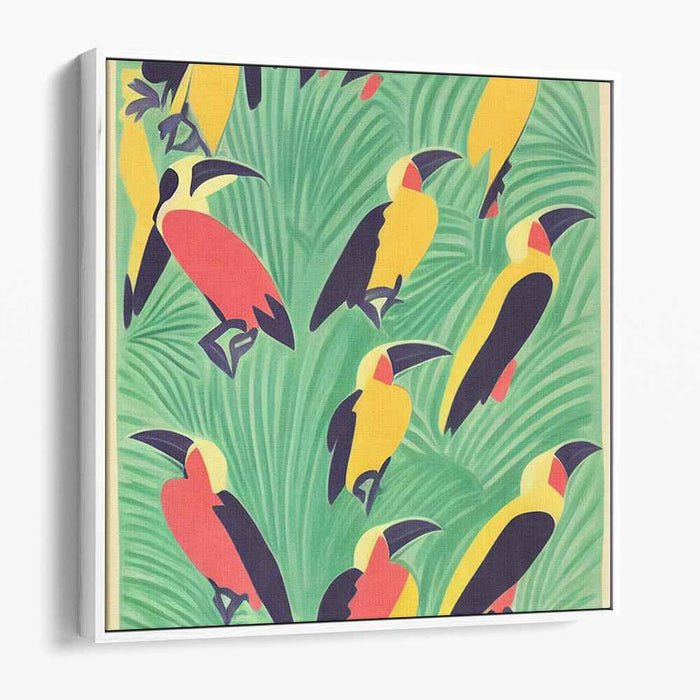 Nature's Living Canvas: Vibrant Nature-Inspired Canvas Art Print