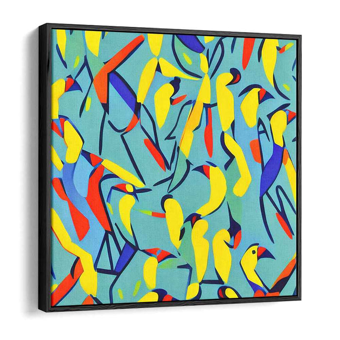 Color Symphony Euphoria: Abstract Dance of Colors Canvas Art