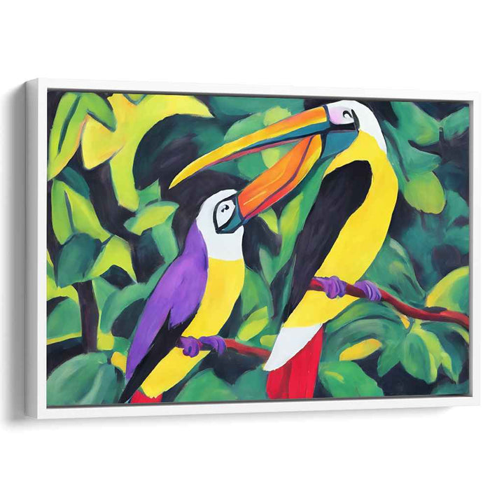 Fauvist Wilds: Vibrant Fauvist Jungle Canvas Art Print