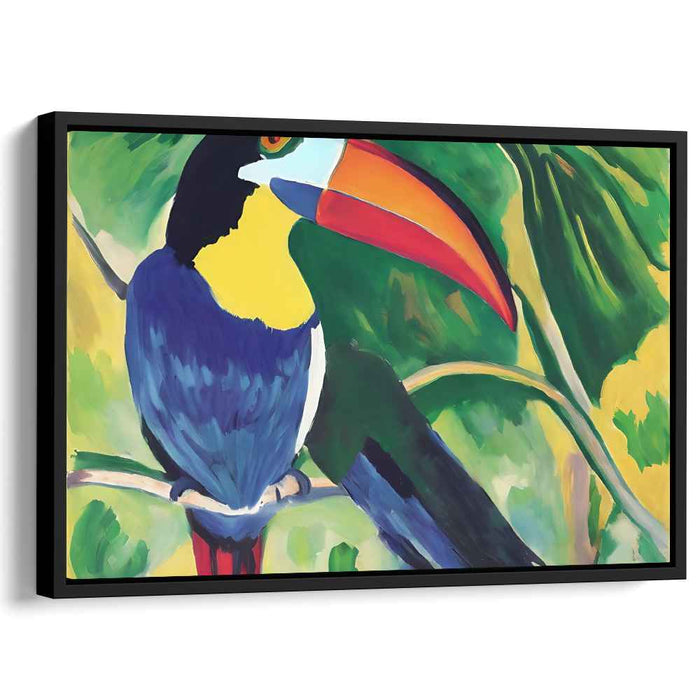 Tropical Plumage Flight: Vivid Toucan Canvas Art Print