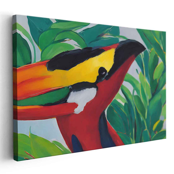Savage Vibrance: Bold and Vibrant Jungle Canvas Art