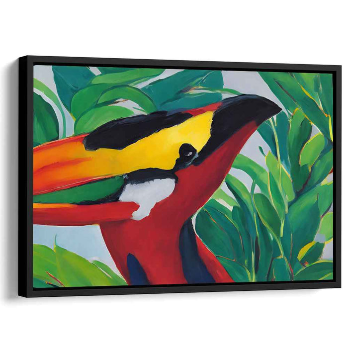Savage Vibrance: Bold and Vibrant Jungle Canvas Art
