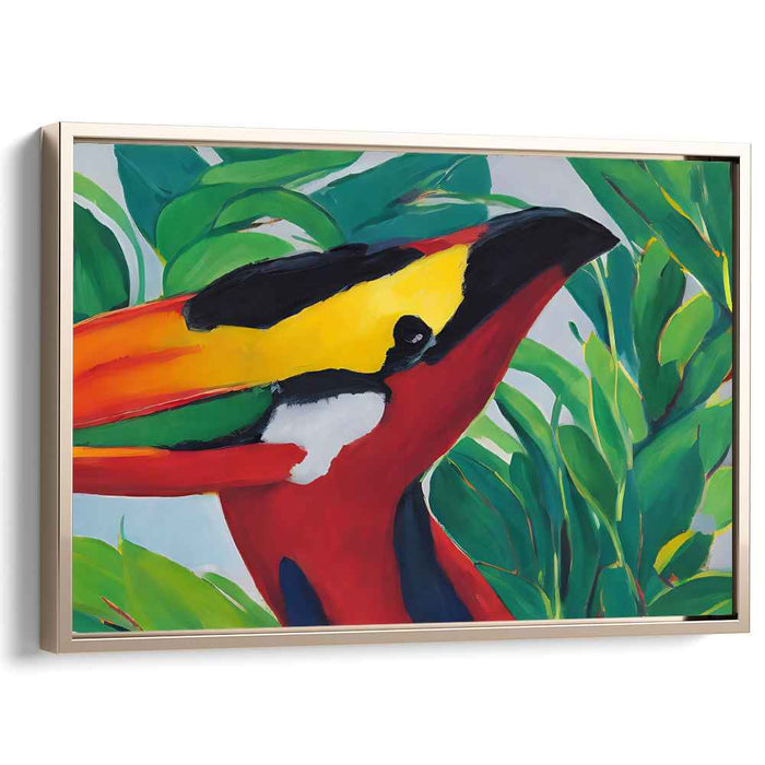Savage Vibrance: Bold and Vibrant Jungle Canvas Art