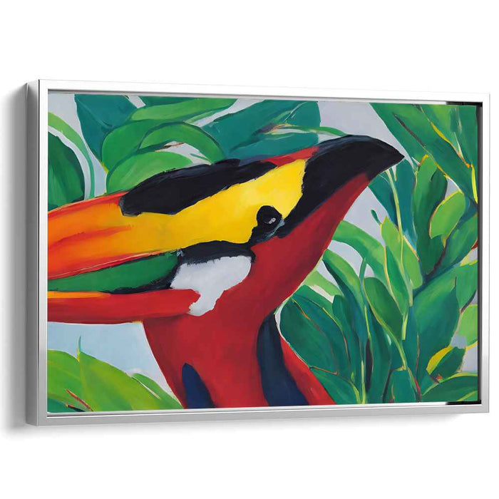 Savage Vibrance: Bold and Vibrant Jungle Canvas Art
