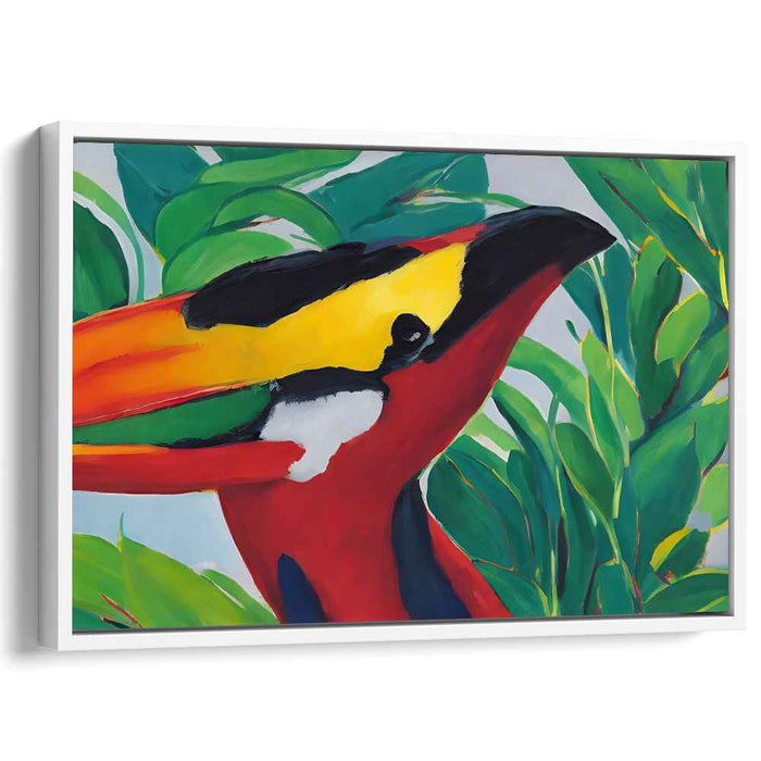 Savage Vibrance: Bold and Vibrant Jungle Canvas Art