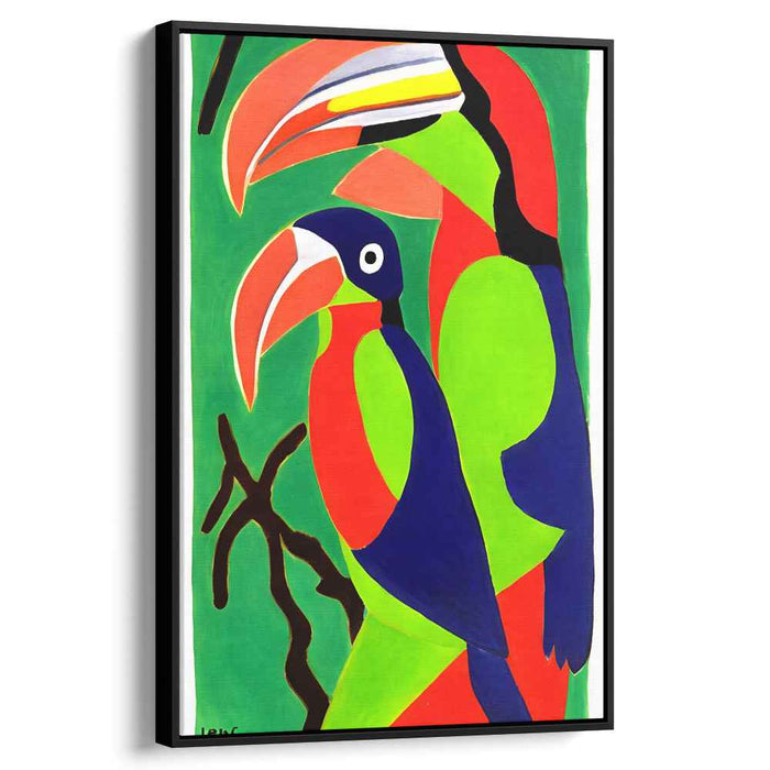 Vivid Toucans: Bold and Colorful Tropical Birds Canvas Art Print