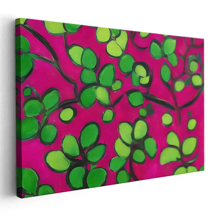 Modern Flora Fusion: Contemporary Botanical Canvas Art