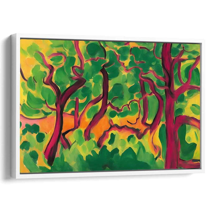 Wildwood Impressions: Fauvist Forest Canvas Art Print