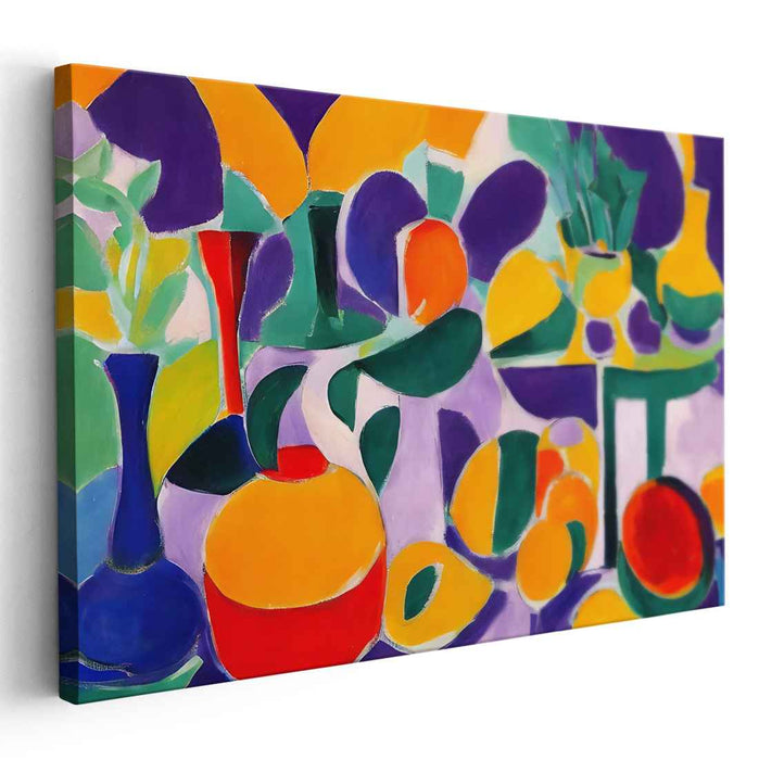 Frozen in Silence: Abstract Still Life Canvas Art Print