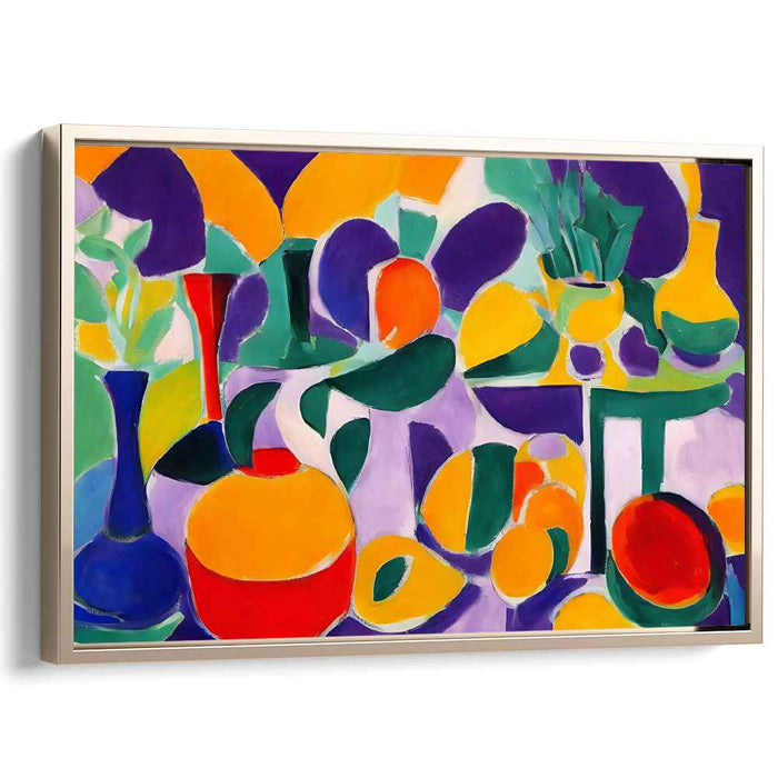 Frozen in Silence: Abstract Still Life Canvas Art Print