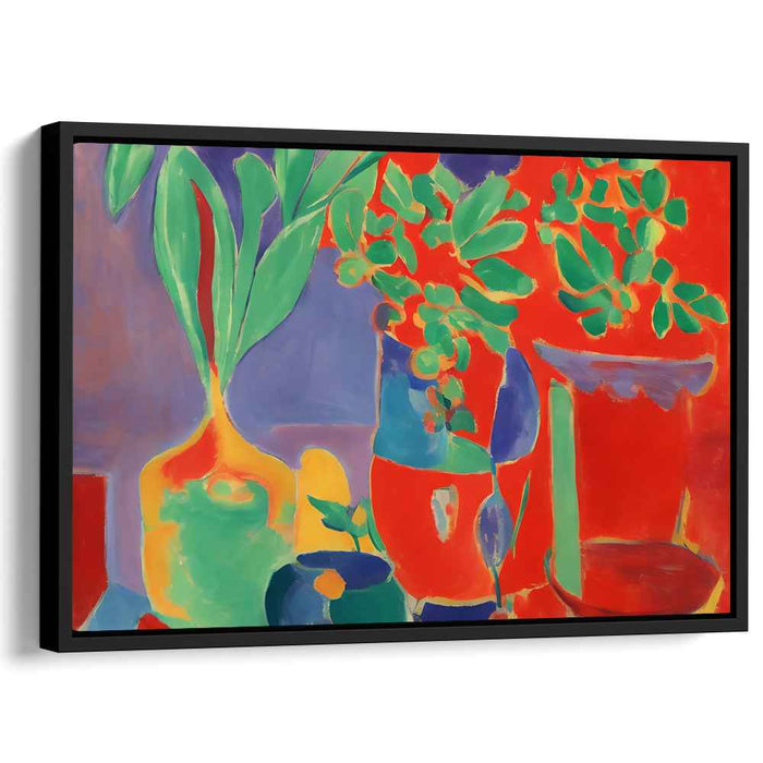 Fauvist Bounty Study: Fauvist Inspired Still Life Canvas Art Print