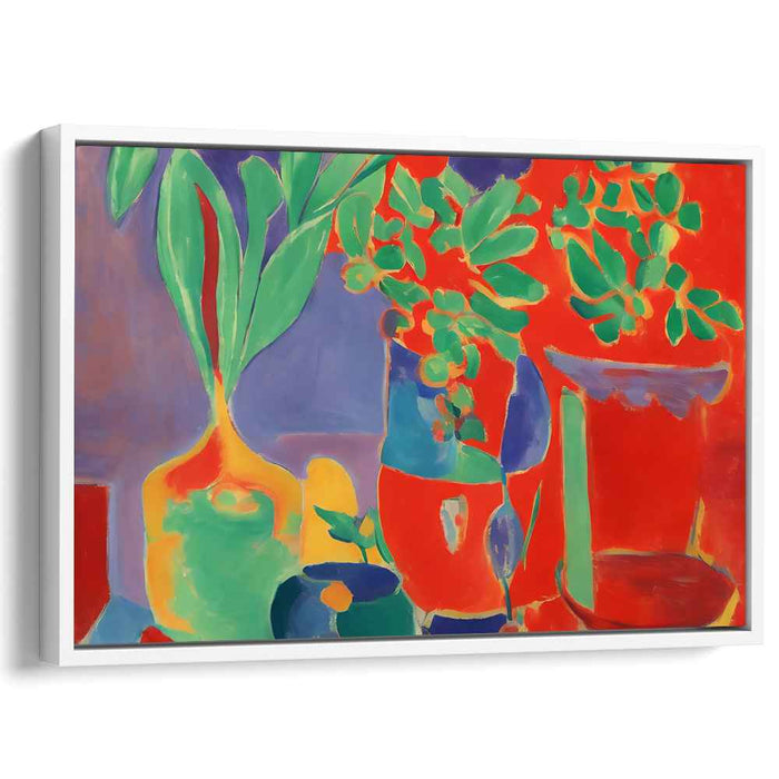 Fauvist Bounty Study: Fauvist Inspired Still Life Canvas Art Print