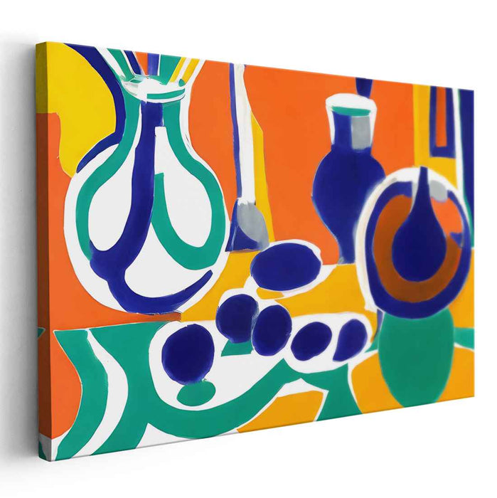 Chromatic Jungle Serenade: Fauvist Still Life with Vivid Colors