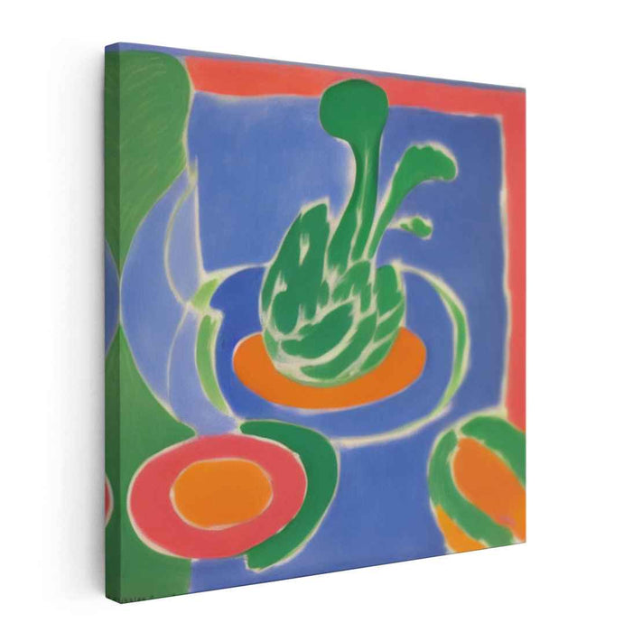 Spectrum Splash Dance: Vibrant Fauvist Color Burst Canvas Art Print