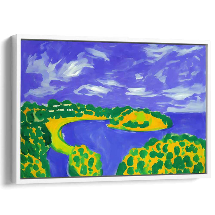 Vivid Vistas: Fauvist-Inspired Bold Landscape Canvas Art Print
