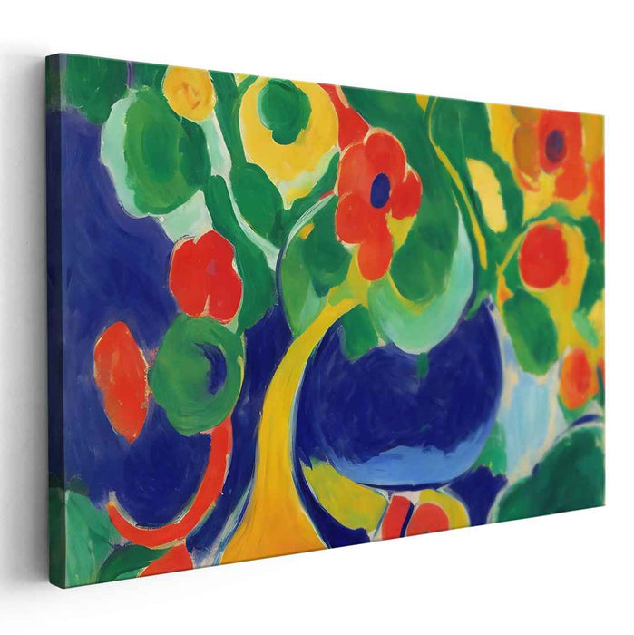 Prismatic Expression: Colorful Fauvist-Inspired Canvas Art Print