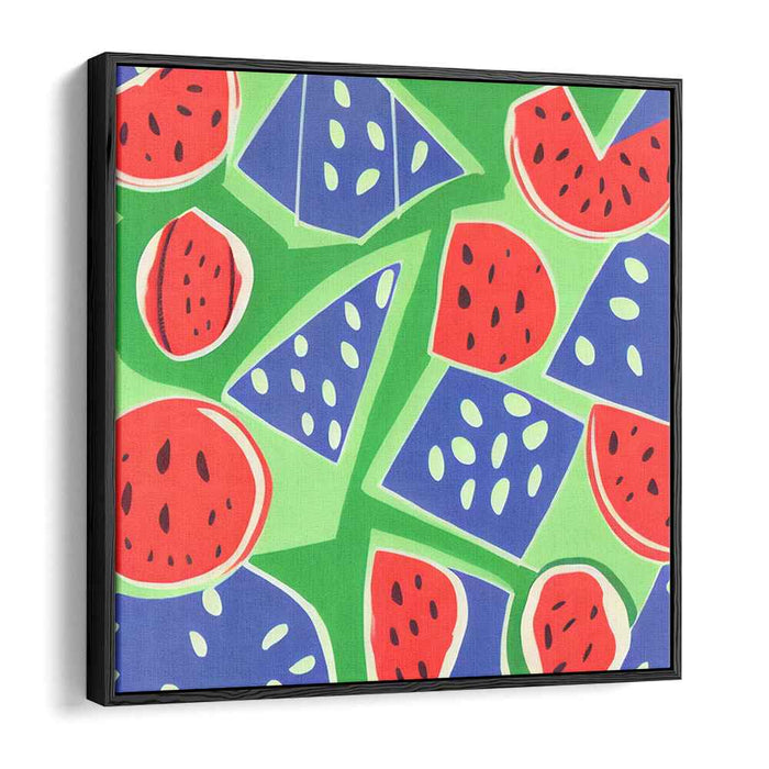 Zesty Melon Pop Canvas: Vibrant Watermelon Pop Art Canvas