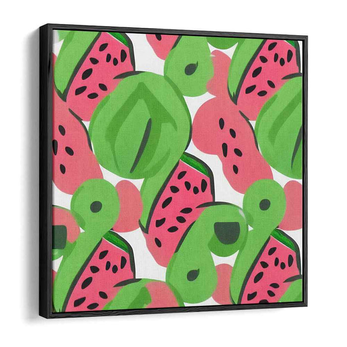 Juicy Bursting Melon Pops: Pop Art Watermelon Canvas Print
