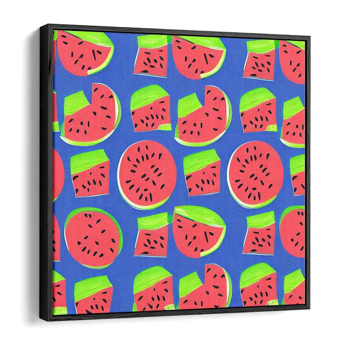 Funky Melon Burst: Pop Art Watermelon Canvas Print