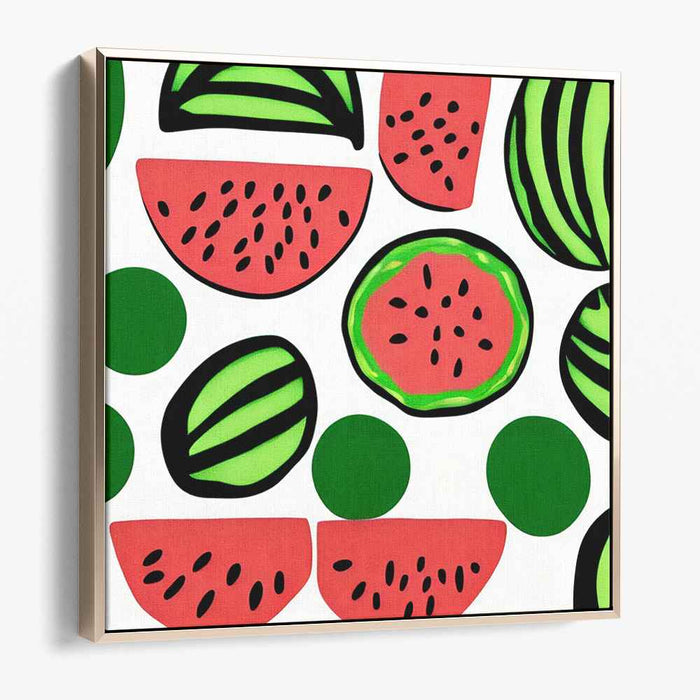 Neon Dream Dance: Vibrant Pop Art Inspired Canvas Print