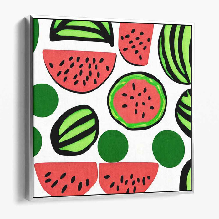 Neon Dream Dance: Vibrant Pop Art Inspired Canvas Print