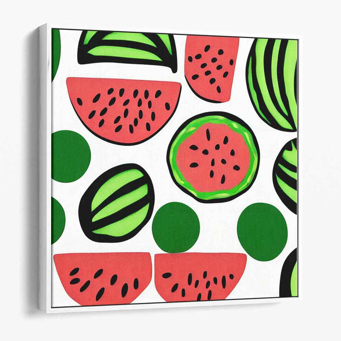 Neon Dream Dance: Vibrant Pop Art Inspired Canvas Print