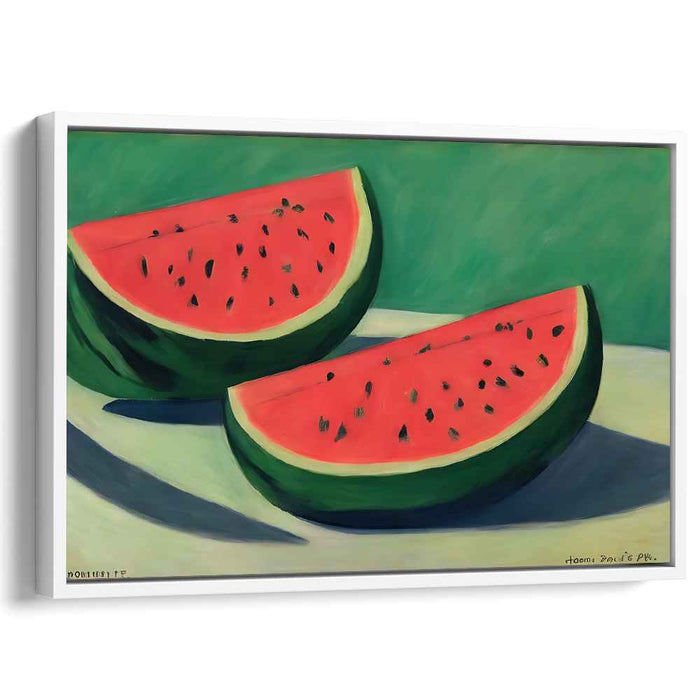 Refreshing Summer Delight: Vibrant Watermelon Canvas Art Print